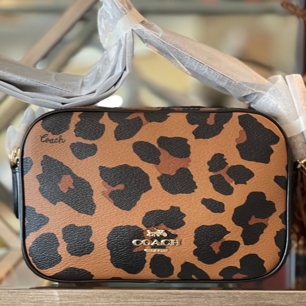 🔥LASToNE🔥Coach Jes 20 Crossbody Leopard Print - Picture 2 of 11